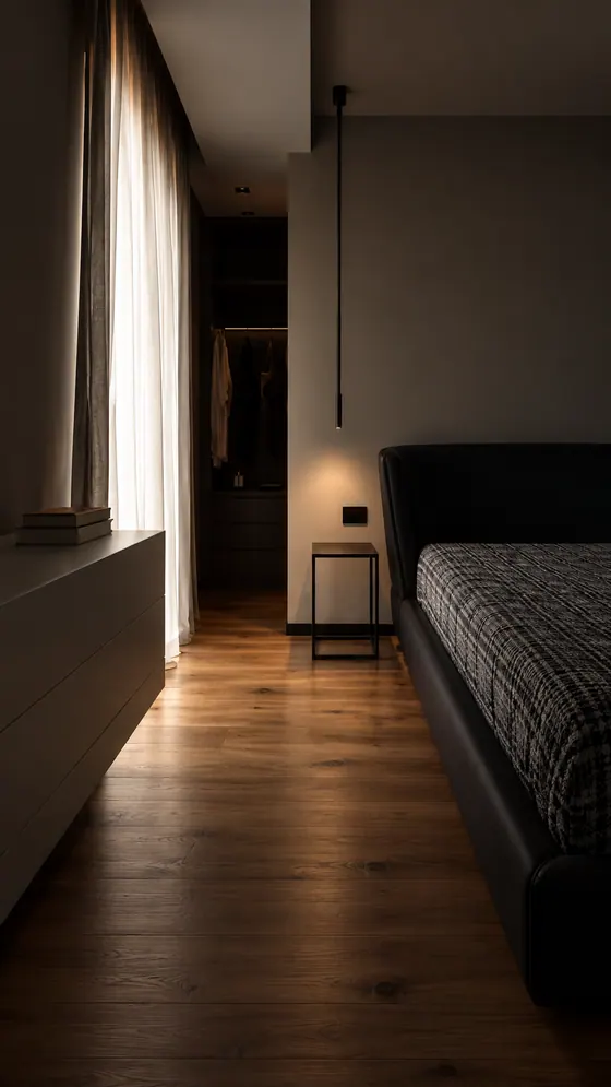 Camera da letto con arredi su misura