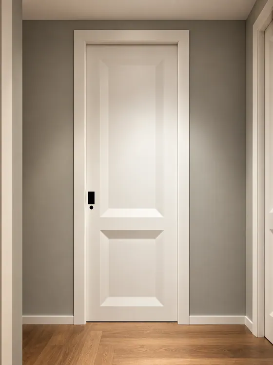 Porta su misura con pannelli bugnati